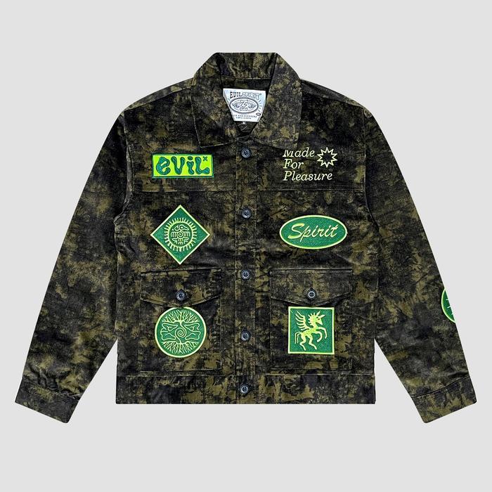 EVILSPIRIT JACKET CORDUROY - RODELA GREEN WASH UNISEX