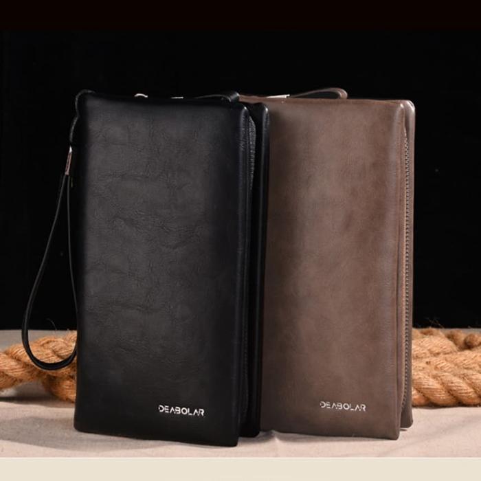 Bostanten Shop - Dompet Panjang Pria/Wanita Clutch Handbag Deabolar 221 Dompet Kulit