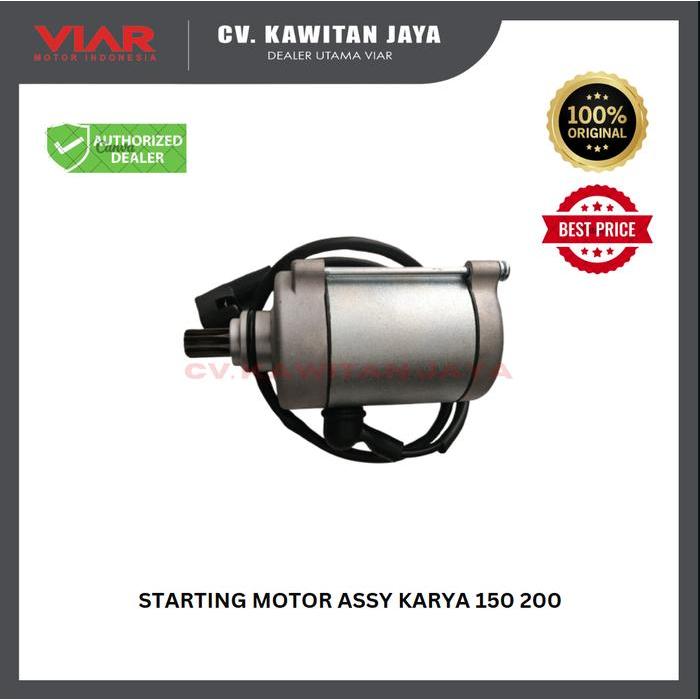 DINAMO STARTER VIAR KARYA 150 200 STARTING MOTOR ASSY VIAR KARYA