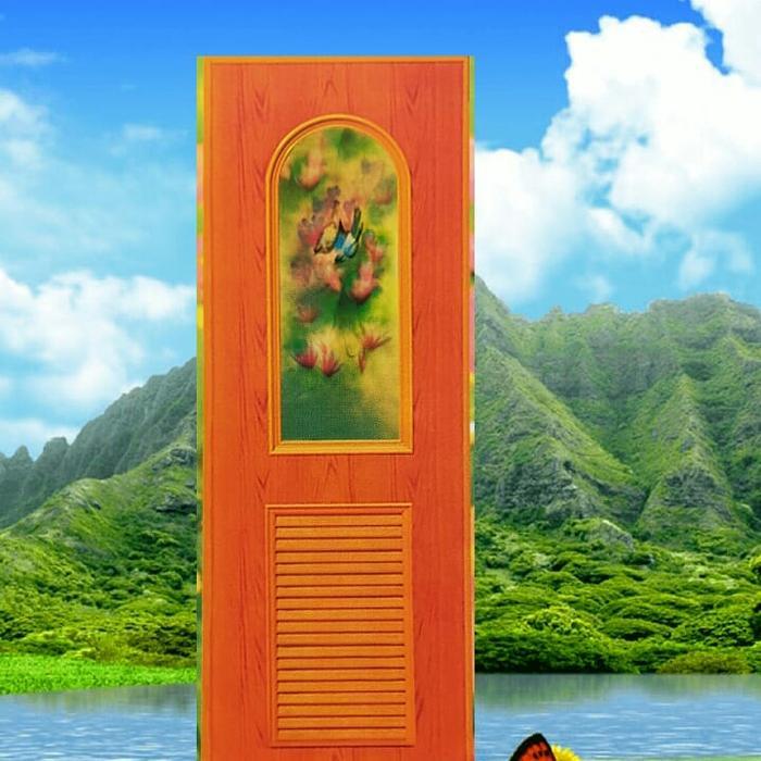 jalusi besar pintu kamar mandi PVC