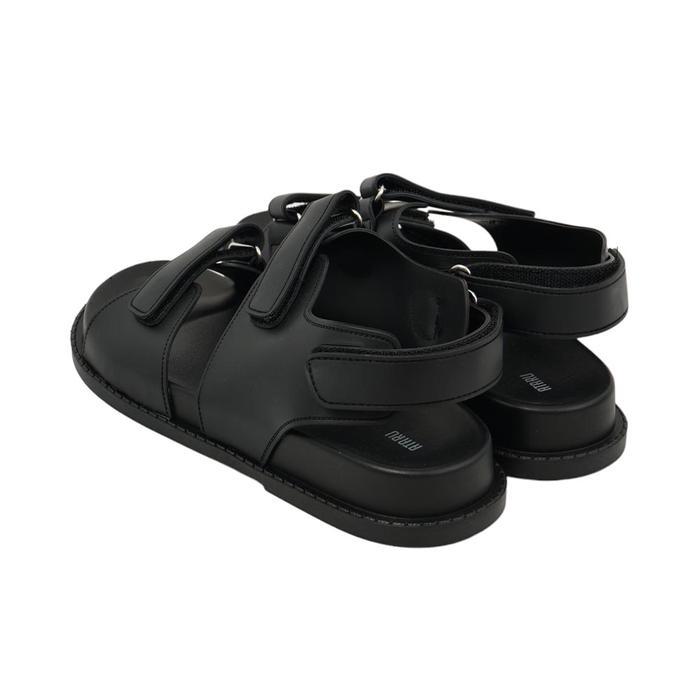 Ataru Ukuran 37 Sandal Wanita Double Strap Thick - Hitam Women Slipper Sendal Kasual Alas Kaki
