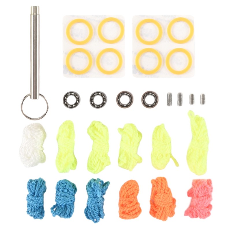 Yoyo Bearing Kit,12 Yoyo Strings,8 Silicone Pads,2 10 Ball Unresponsive Bearing,2 Narrow C