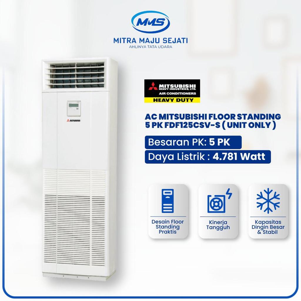 FDF125CSV-S - Ac Mitsubishi Floor Standing 5 PK ( Unit Only )