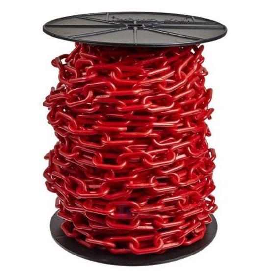 Rantai Plastik Cone Chain 6mm - 8mm Meteran untuk digunakan sebagai pembatas atau di safety cone