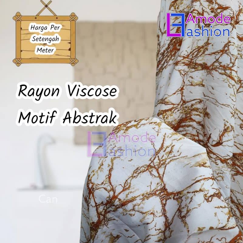 Kain Rayon Viscose Motif Abstrak