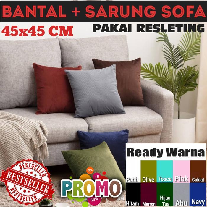 Sarung Bantal Sofa 45x45 CM Polos