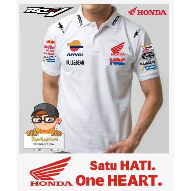 topikustore Kaos Polo Distro / Racing / Rasing / Recing / Resing HONDA REPSOL