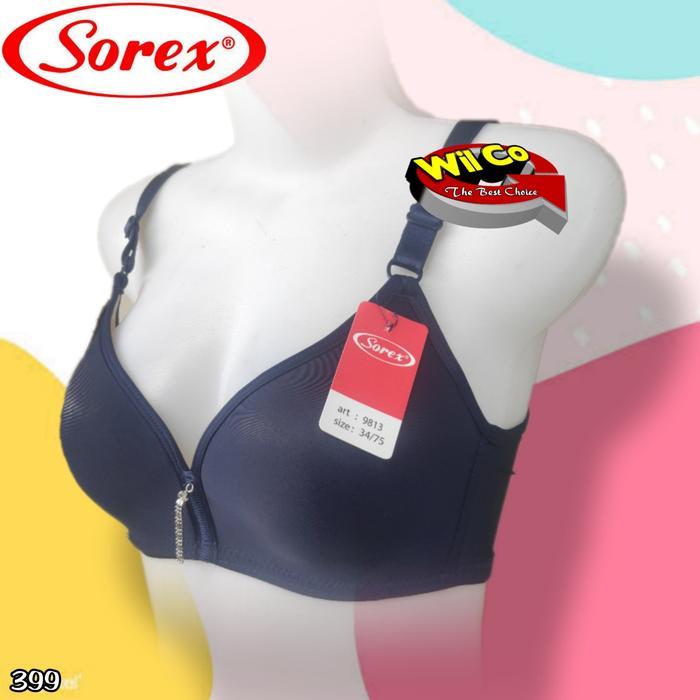 havr- K399 Sorex Bra Busa Tanpa Kawat Cup C Tiga Pengait Size 34 - 40