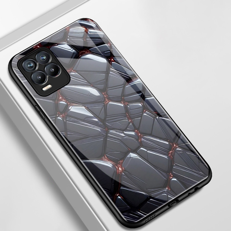 Casing Hp Untuk Realme 8 5G 8s 5G 8 Pro Case Casing HP Softcase Kaca Cangkang Keras Silikon Tepi Lem