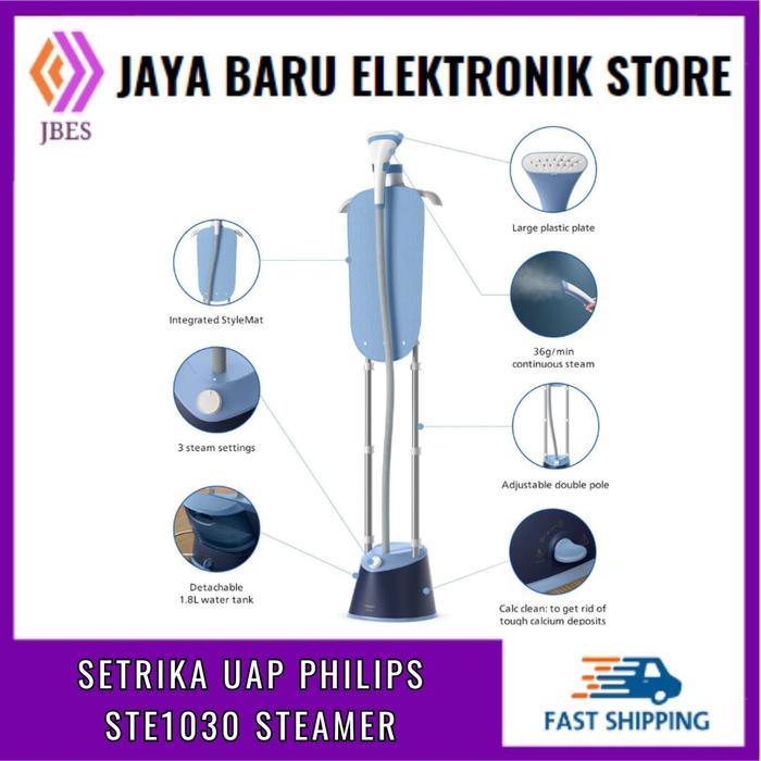 Philips STE1030/20 Garment Steamer 1800W 1.8L Deep Azur