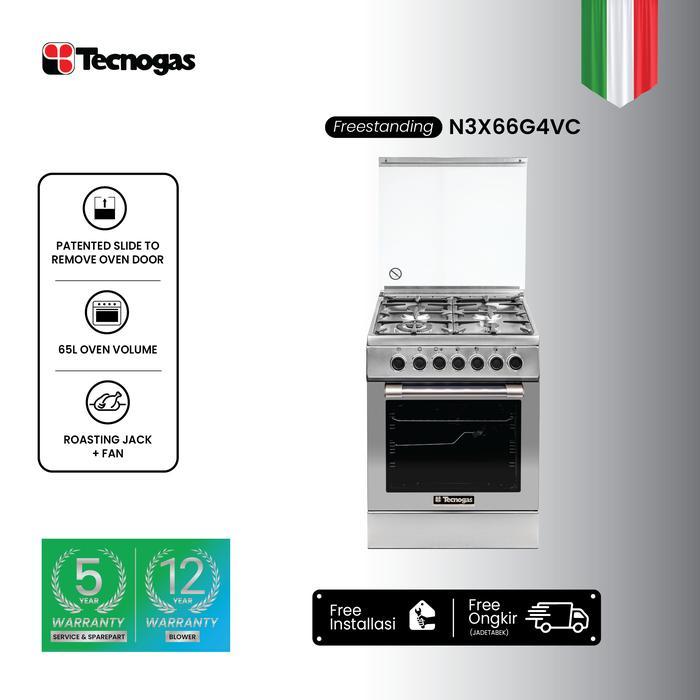 Tecnogas Kompor Free Standing N3X66G4VC