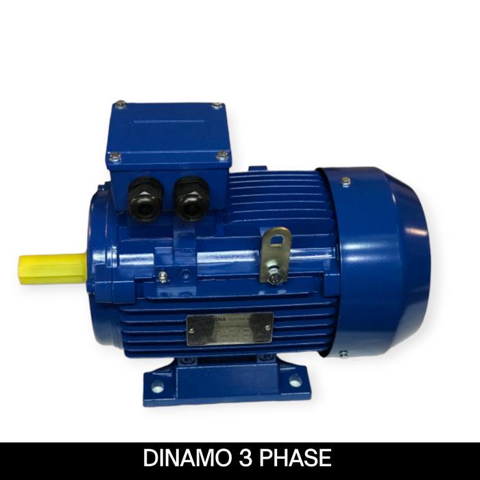 dinamo 2 hp 3 phase 2800 rpm 1500 watt / dinamo pengerak 1.5 kw 2 hp