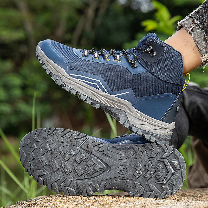 Autumn Winter High-quality Men's Trekking Sneakers Size 46 Waterproof High-top Outdoor Sneakers Men