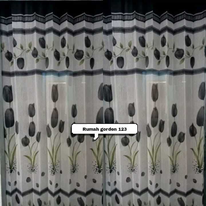 vitrase import tebal tulip vitrase gorden jendela ruang tamu