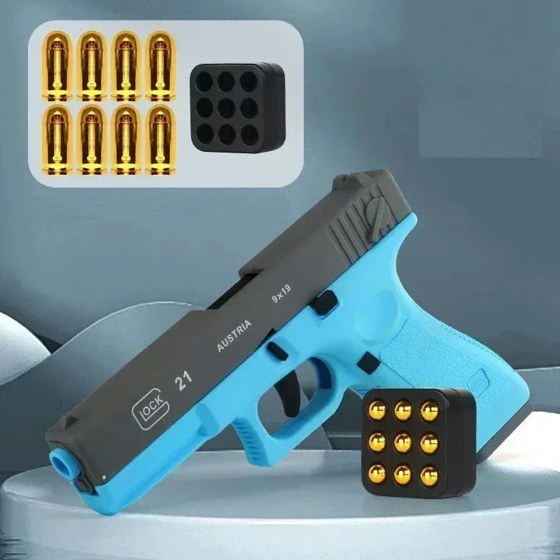 Automatic Shell Ejection G17 Toy Gun Airsoft Laser Version Pistol Armas Children CS Shooting Weapons