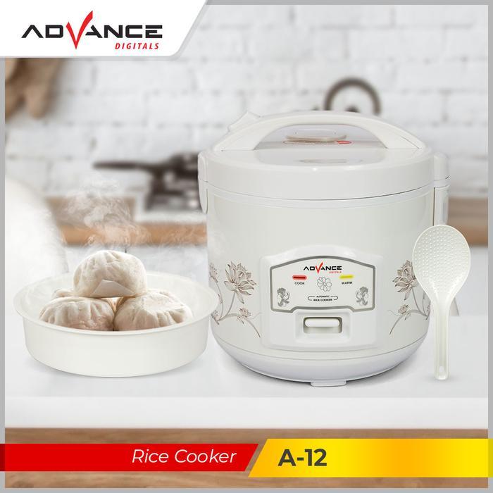 BraHim- [Cod] Advance Rice Cooker Mini A12 Magicom 1,2 Liter Penanak Nasi Serbaguna 3In1 Mejikom