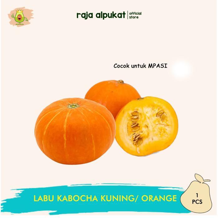 LABU SQUASH KABOCHA KUNING/ ORANGE - LABU JEPANG KABOCHA / PCS