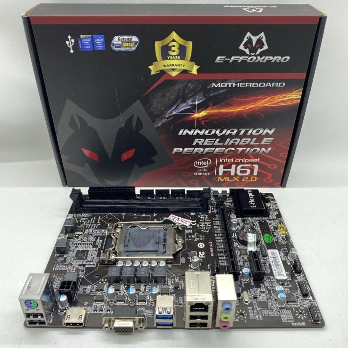 MOTHERBOARD EFFOXPRO H61 SOCKET 1155