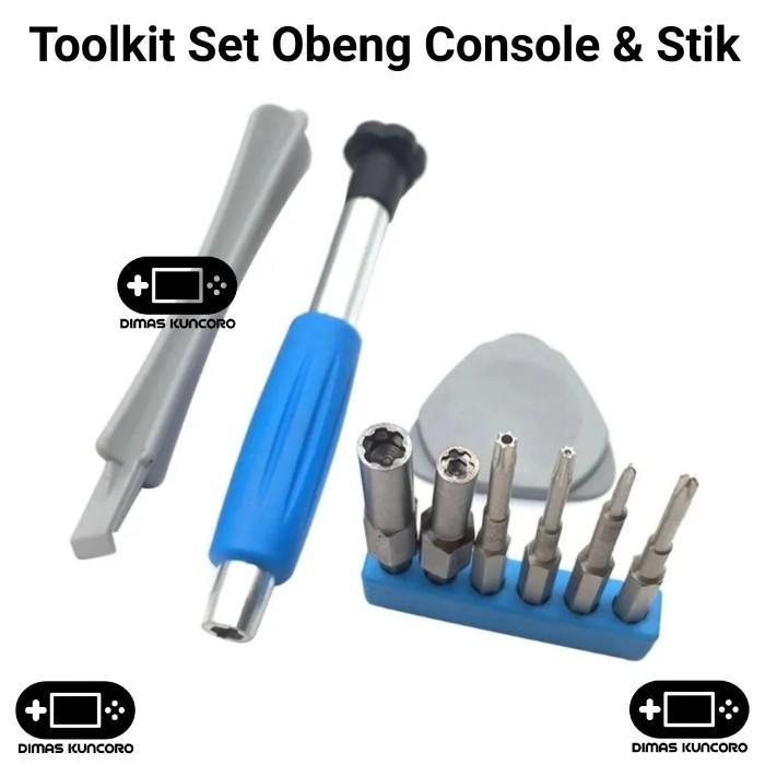 Toolkit Set Obeng Console Stik Ps3 Ps4 Ps5 Super Slim T6 T8 Torx Stick Gercep