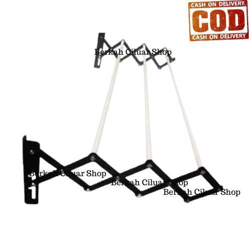 New Jemuran dinding lipat / Jemuran dinding lipat baju - 75 x 60cm Besi