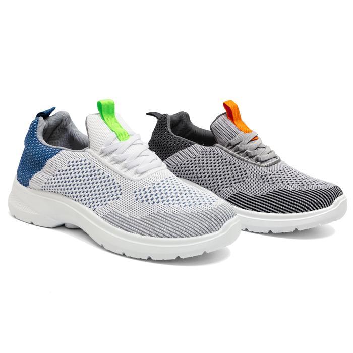 d1nv- Dr. Kevin Sepatu Sport Pria Men Sneakers Sekolah Flyknit Tali 889-075 Kasual