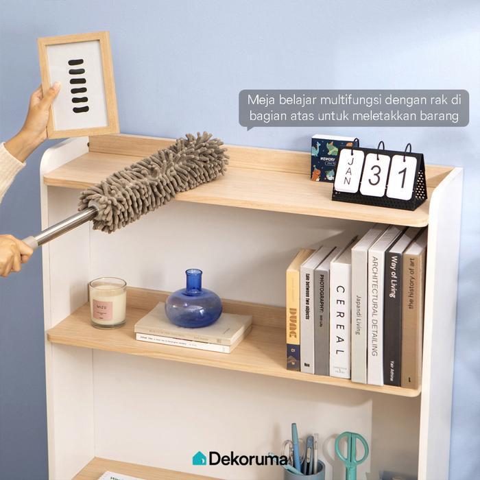 Dekoruma KISEI Meja Belajar Dengan Rak Atas / Meja Kerja