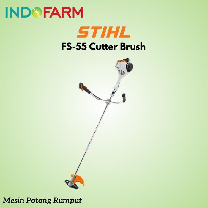 STIHL Brush Cutter FS 55 Mesin Potong Rumput Bensin 2 Tak FS55