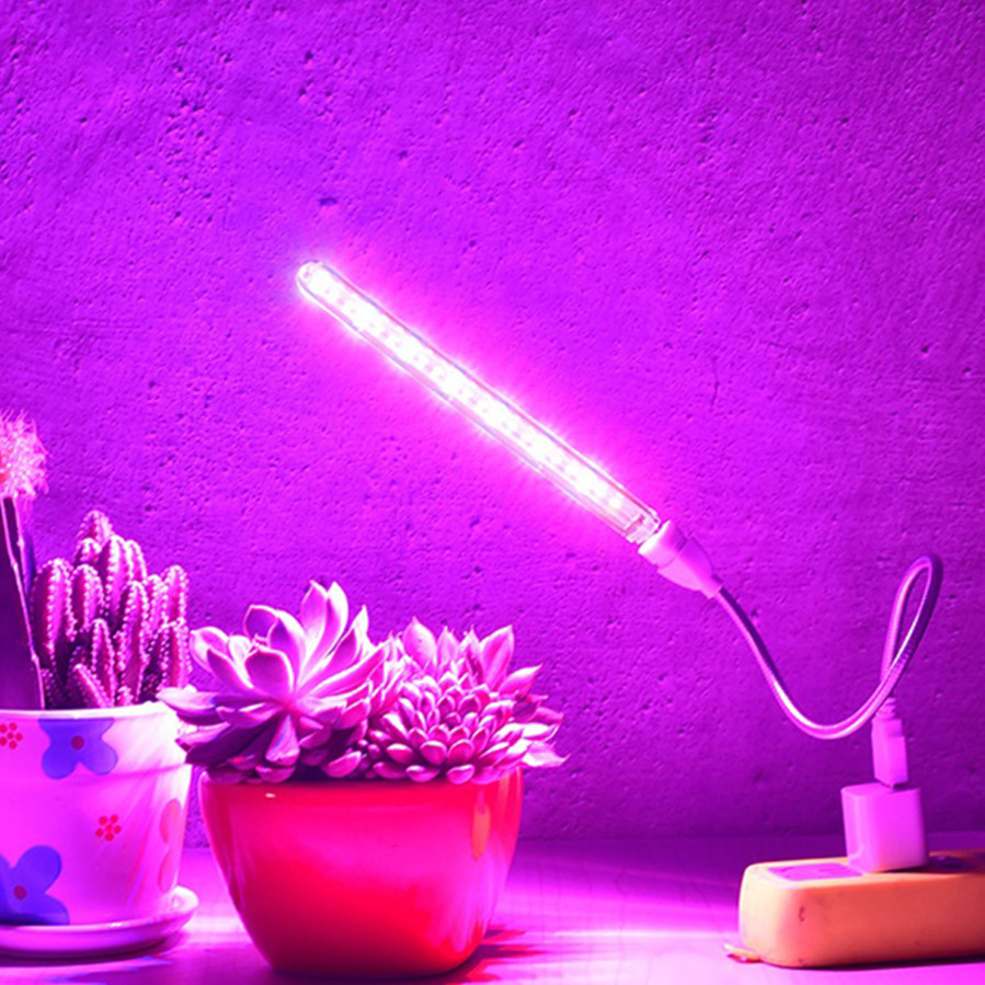 Vnnzzo Led Full Spectrum Plant Lamp Usb Grow Light Flexible Led Growth Light Phyto Lamp Flower