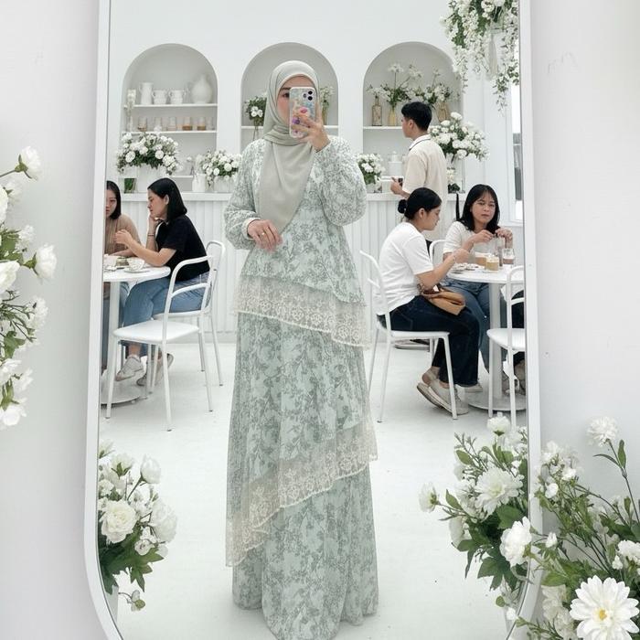 Joley Cloth - Hafizah Dress Outfit Kondangan Elegant Simple Mewah Kekinian Allsize Gamis Pesta