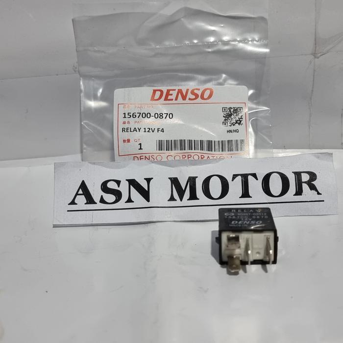 Relay Denso Toyota Hino 4 Kaki 4 Pin 156700-0870 Ori Denso Thailand Quality Asli