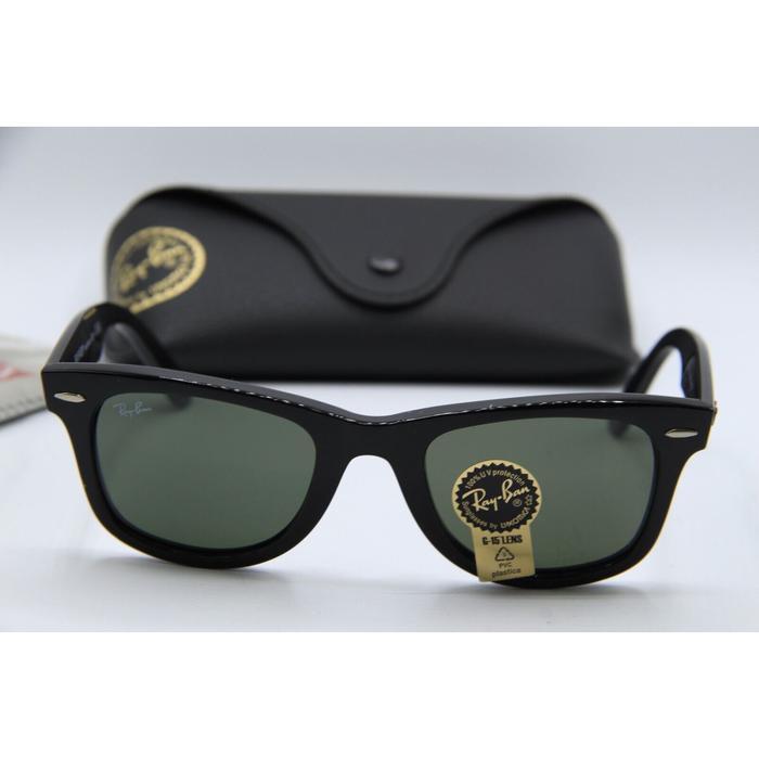 KACAMATA RAYBAN RB 2140 901 WAYFARER BLACK AUTHENTIC SUNGLASSES