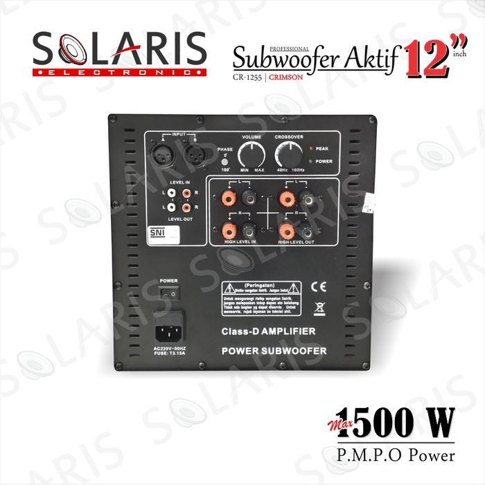 SUBWOOFER AKTIF 12 INCH SUBWOOFER KARAOKE CRIMSON CR-1255