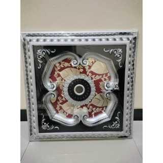 BERKUALITAS ORNAMEN LAMPU PLAFON ARTISTIK PVC 60CM*60CM / Ornamen Plafon Gypsum Panel Minimalis
