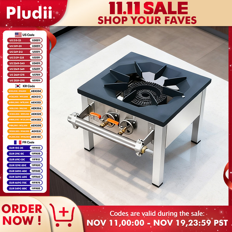 Kitchen Cooktop Stove Energy-Saving Gas Stove Commercial Household Single Gas Stove Dual Ring