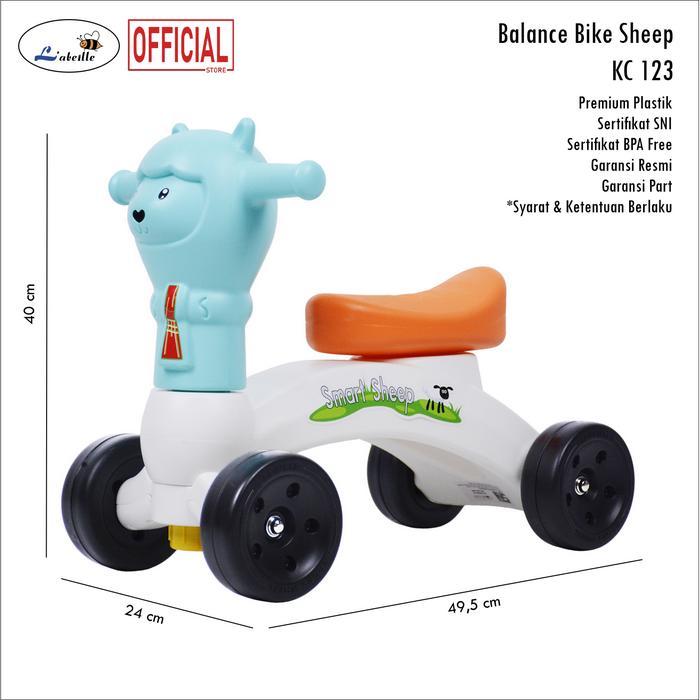 N203- Labeille Kc Ride On Mini Push Balance Bike Sepeda Roda 3 Anak Bayi