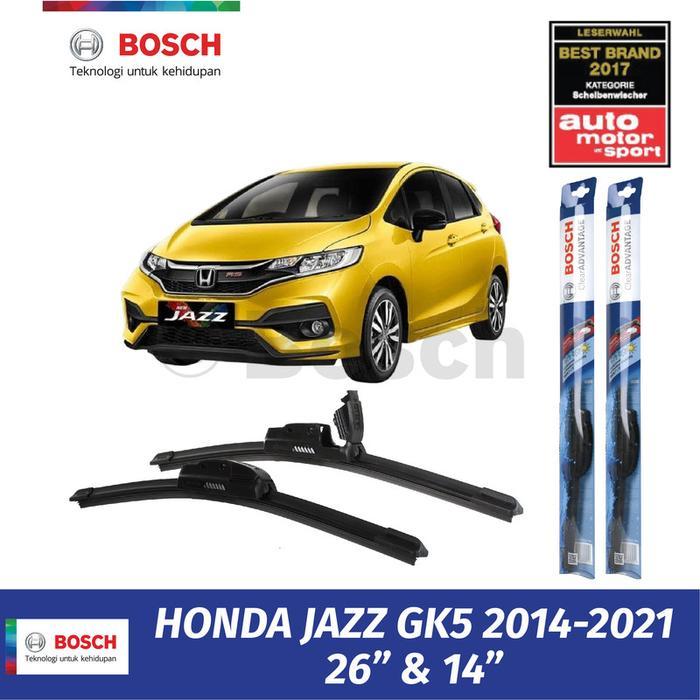 Wiper Honda Jazz Gk5 2014 - 2021 Bosch Frameless Depan Sepasang