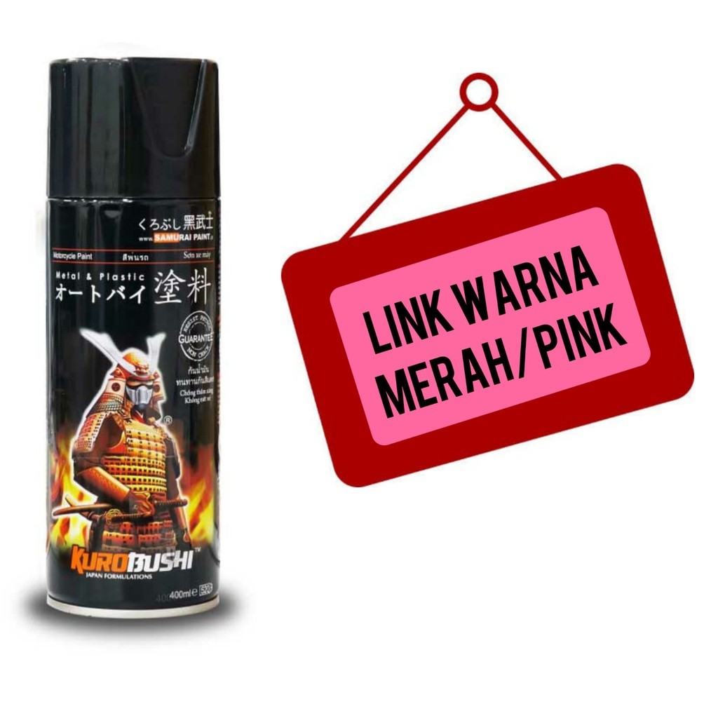 cat semprot samurai pilok pilox samurai varian merah maroon merah maroon merah maroon merah hati