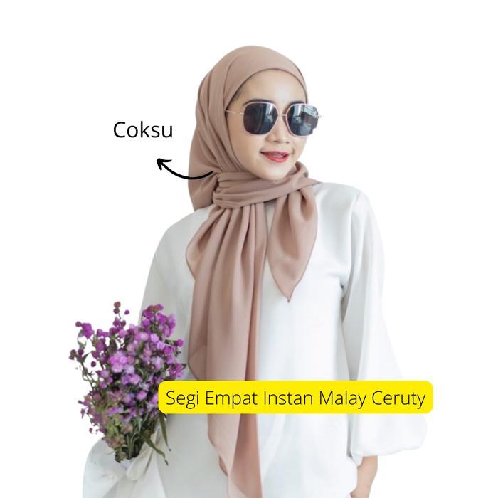 3P9U9- Jilbab Segi Empat Malaysia , Jilbab Segi Empat Instan