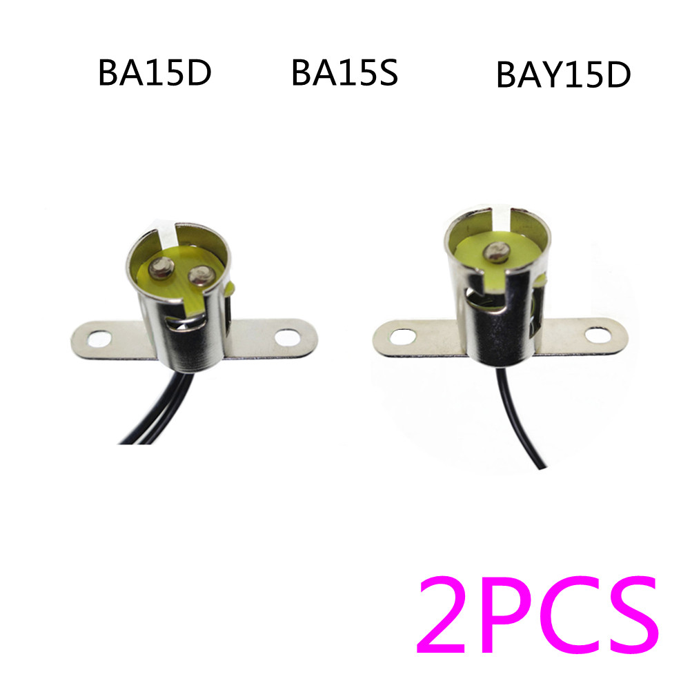 2PCS BA15D BA15S lamp base BA15D lamp holder BAY15D base 1156 lamp bse 1157 lamp holder ba15d