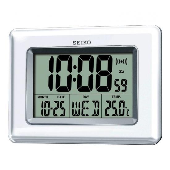 Jam Digital Meja Kantor Seiko QHL058 (Putih) Original