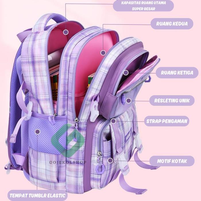 m8v6- Tas Ransel Anak Perempuan Fashion Import