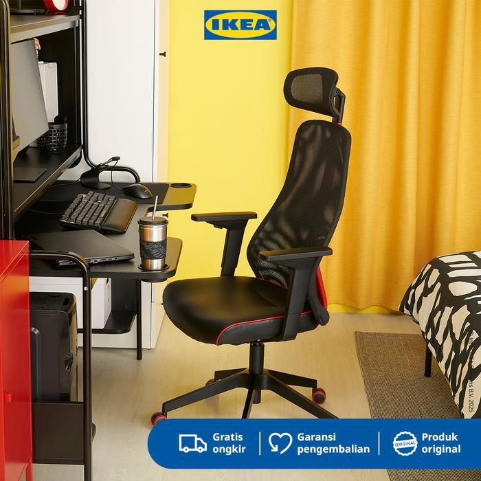 IKEA MATCHSPEL Kursi Gaming Hitam Nyaman Furniture
