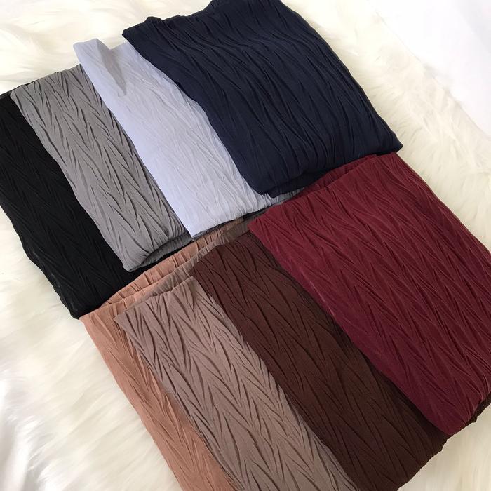 Hijab Bergo Maryam Plisket Padi / Jilbab Instan Dewasa /Kerudung Bergo
