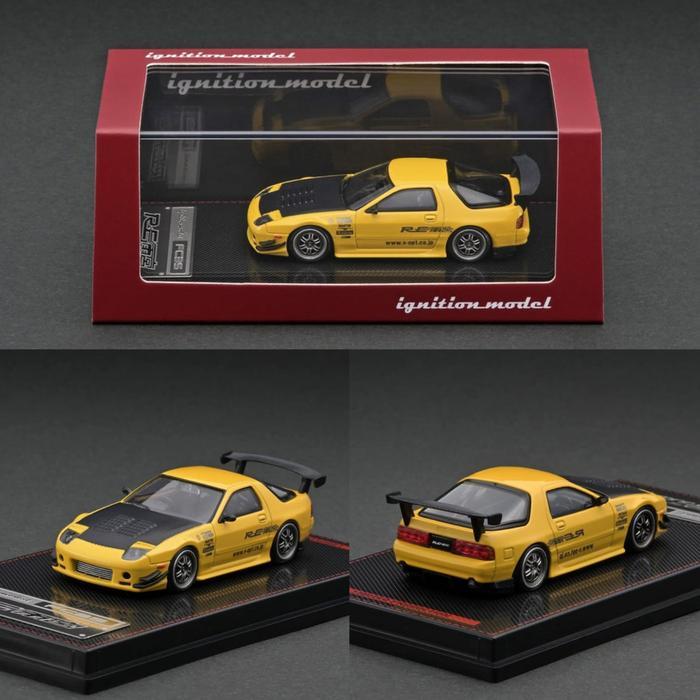IGNITION MODEL MAZDA RX-7 (FC3S) RE AMERIKA YELLOW - IG-2494
