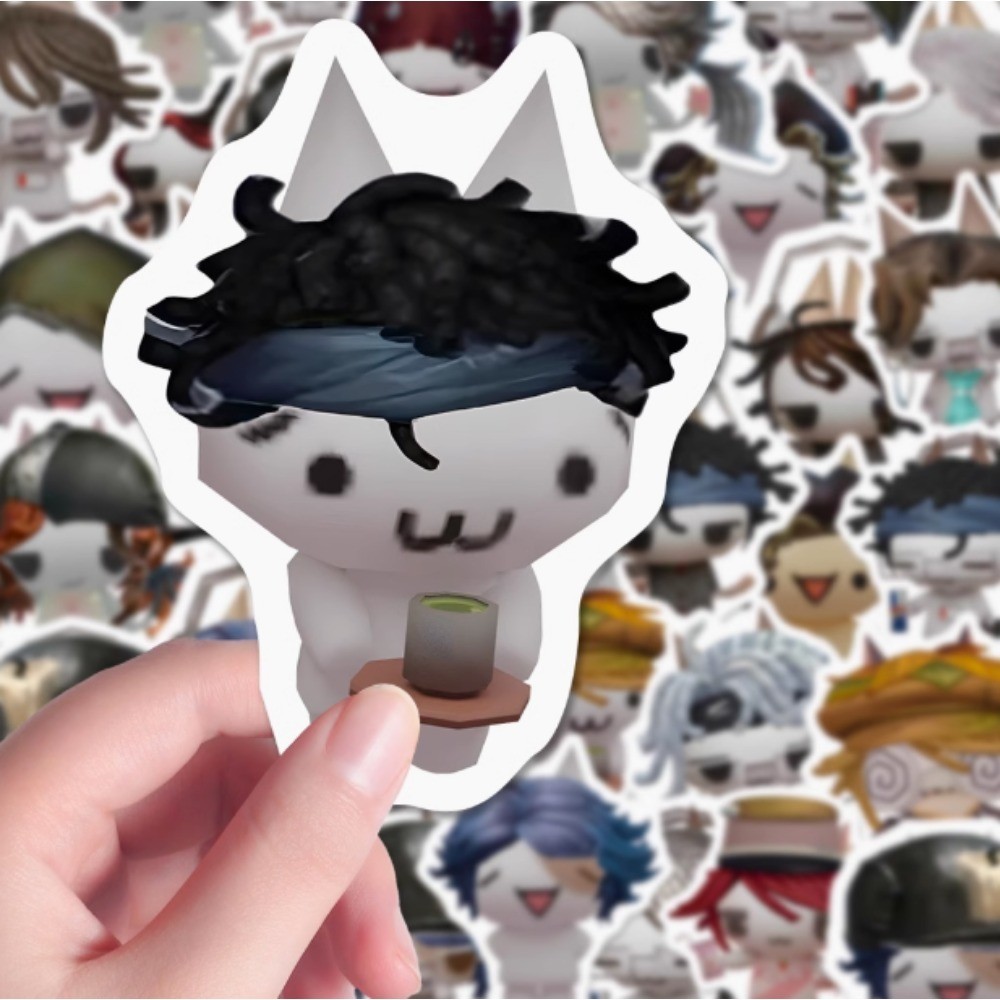10/83Pcs Cute Cat Series Identity V Stickers Cartoon Figure Graffiti Decals For Luggage Laptop Phone