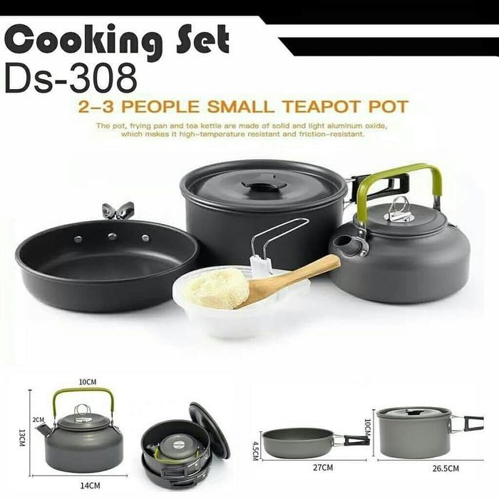 Perlengkapan Masak Camping Cooking Set Ds 308
