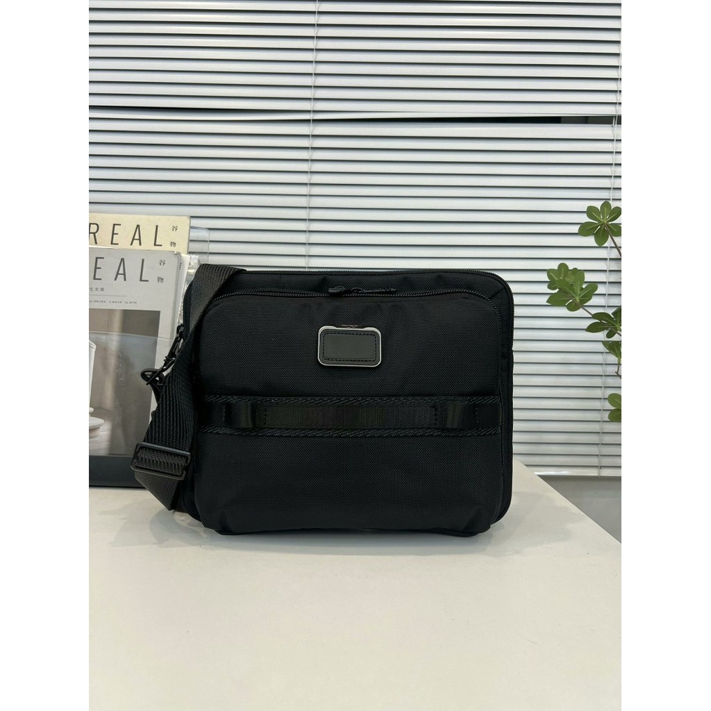 Ballistic nylon men's and women's horizontal small square bag shoulder messenger bag, urban