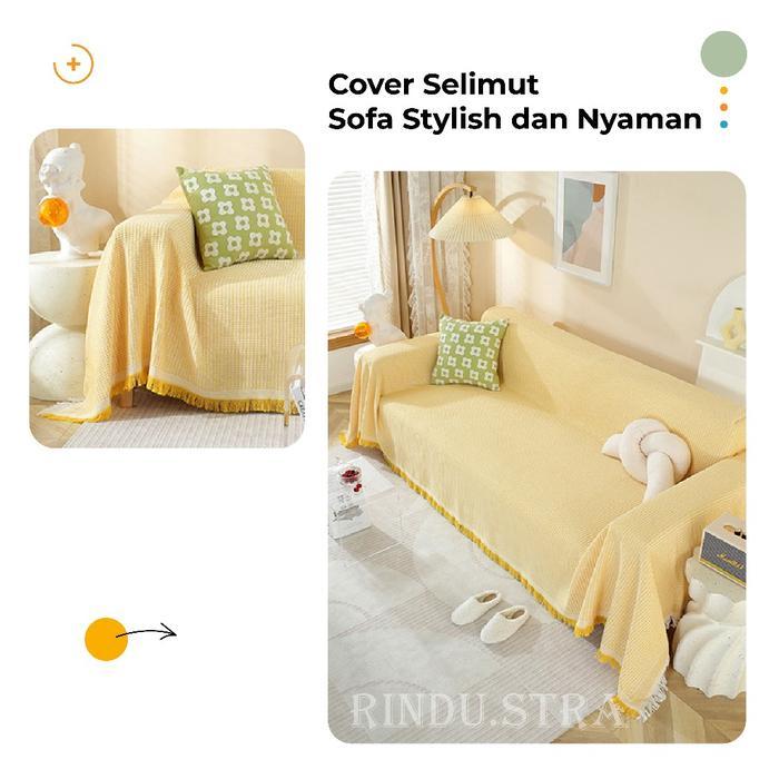 Selimut Sofa Nordic Blanket Size 130*180Cm 180*260Cm 180*340Cm - Throw Blanket - Sofa Cover - Sarung