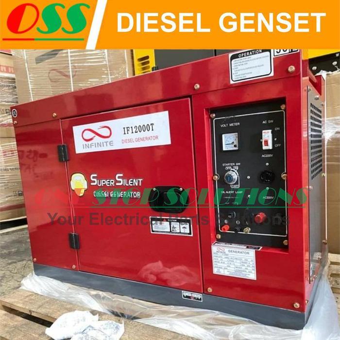 DIESEL GENSET/GENERATOR INFINITE 8000 WATT SILENT E-STATER (IF 12000T)