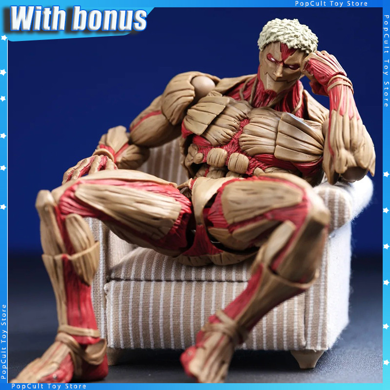 Ready in Stock Soon Attack on Titan Action Figure Amazing Yamaguchi Revoltech Armored Titan Anime